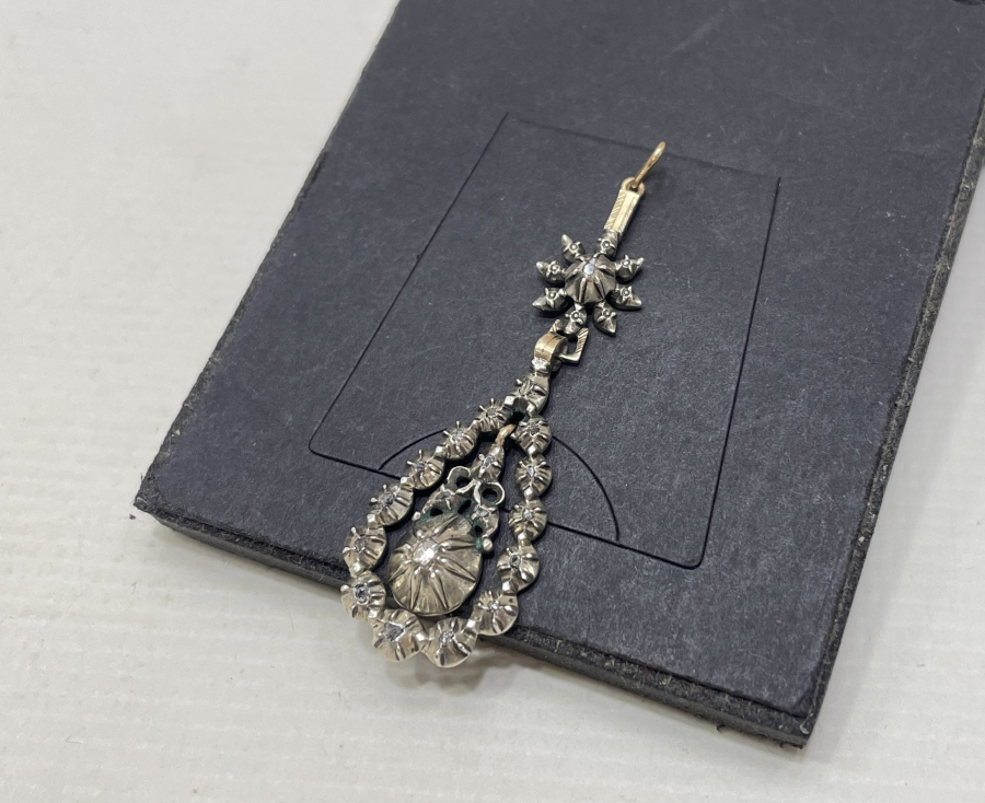 OSMANLI DÖNEMİ 18 AYAR ALTIN ÜZERİ ELMAS TAŞLI OSMANLI KOLYE