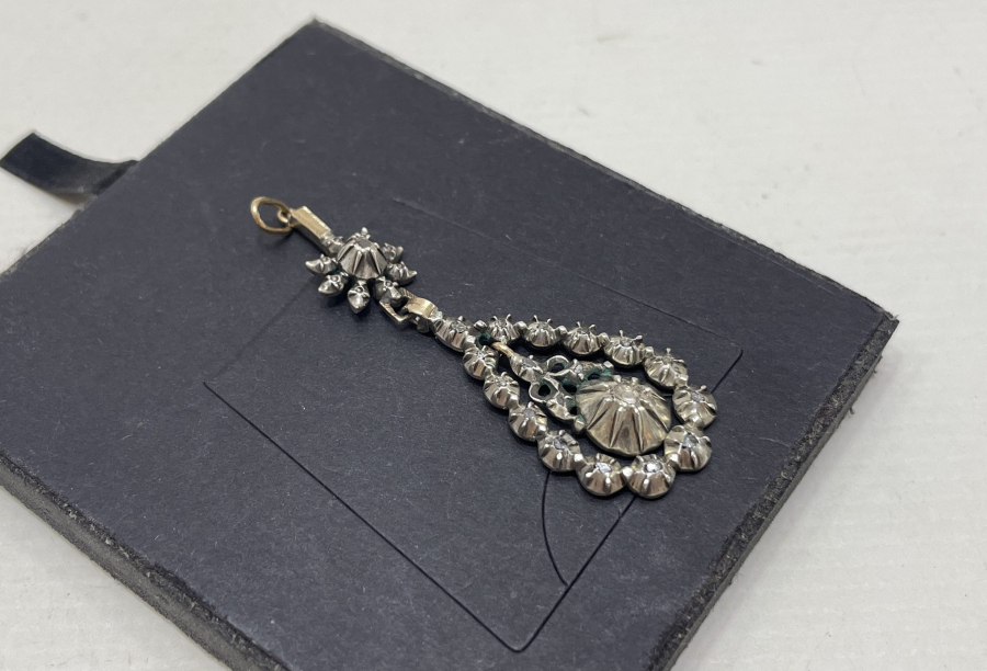 OSMANLI DÖNEMİ 18 AYAR ALTIN ÜZERİ ELMAS TAŞLI OSMANLI KOLYE