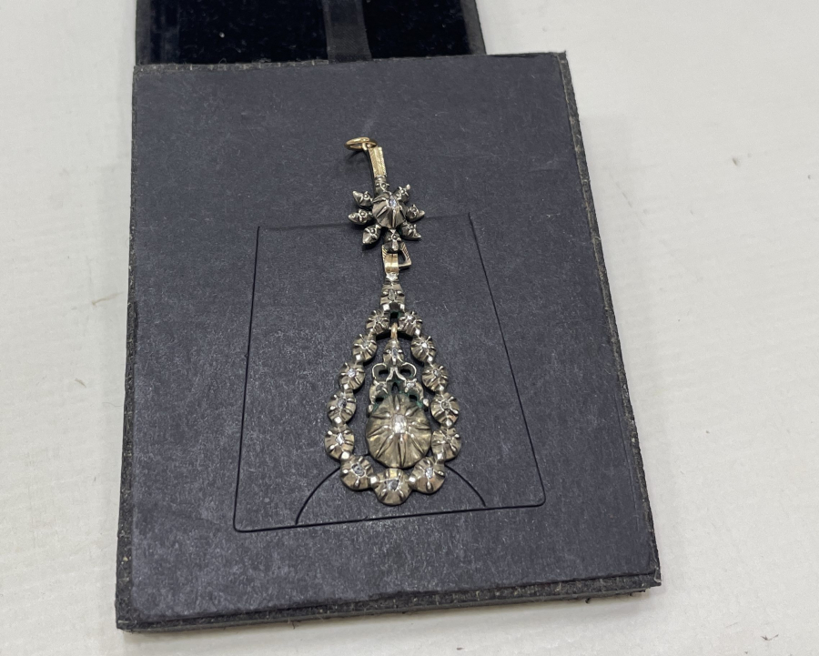 OSMANLI DÖNEMİ 18 AYAR ALTIN ÜZERİ ELMAS TAŞLI OSMANLI KOLYE