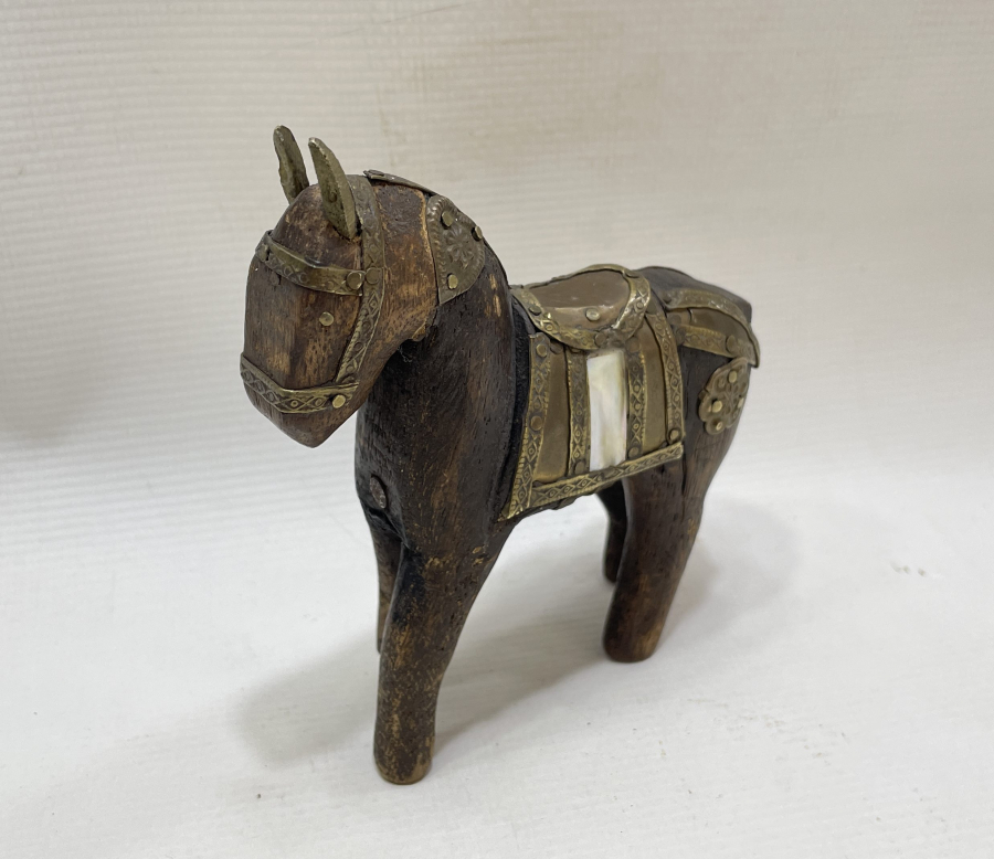 OSMANLI DÖNEMİ AHŞAP EYÜP YAPIMI OYUNCAK AT FİGÜRÜ
