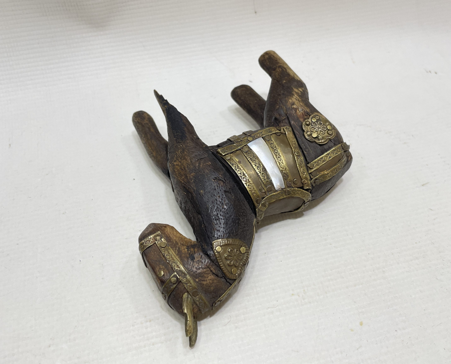 OSMANLI DÖNEMİ AHŞAP EYÜP YAPIMI OYUNCAK AT FİGÜRÜ