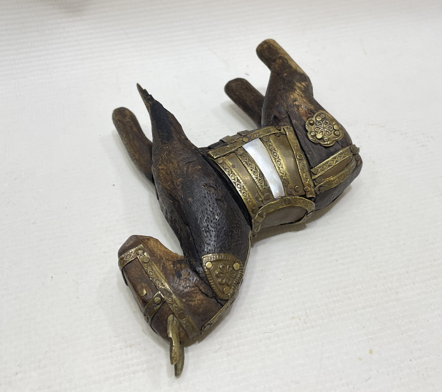 OSMANLI DÖNEMİ AHŞAP EYÜP YAPIMI OYUNCAK AT FİGÜRÜ