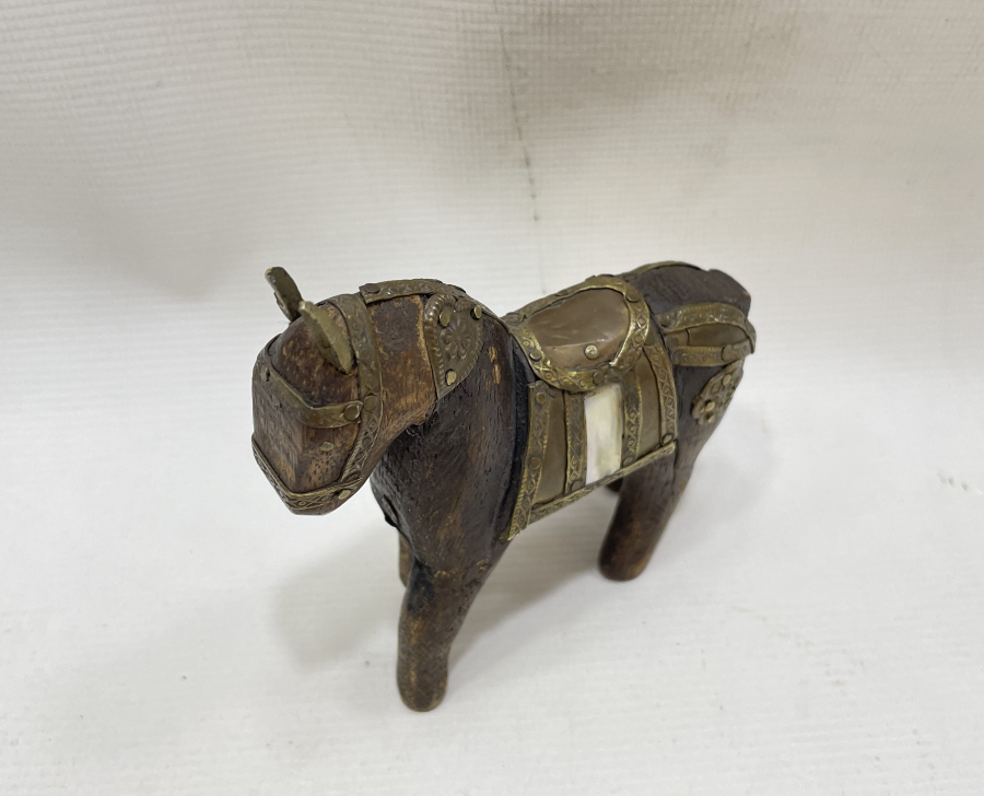 OSMANLI DÖNEMİ AHŞAP EYÜP YAPIMI OYUNCAK AT FİGÜRÜ