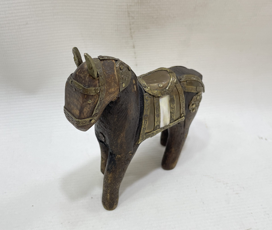 OSMANLI DÖNEMİ AHŞAP EYÜP YAPIMI OYUNCAK AT FİGÜRÜ