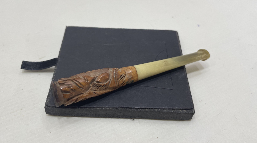 OSMANLI DÖNEMİ BOYNUZ VE KUKADAN MAMUL SİGARA AĞIZLIĞI