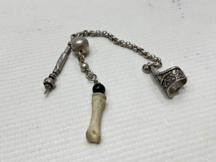 OSMANLI DÖNEMİ ÇOK NADİR ŞAMAN İŞİ GÜMÜŞ TAKI