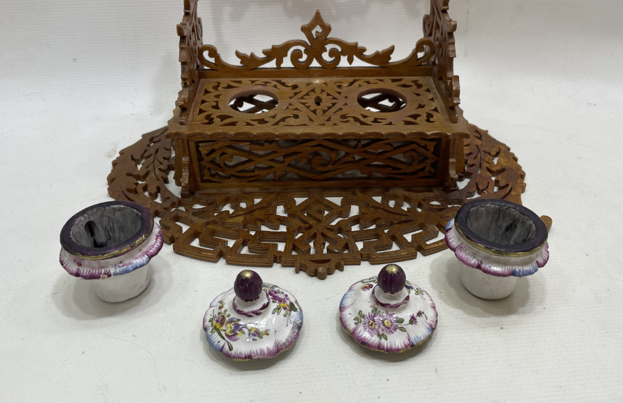 OSMANLI DÖNEMİ ÇOK NADİR TESTERE İŞÇİLİKLİ HOKKA TAKIMI