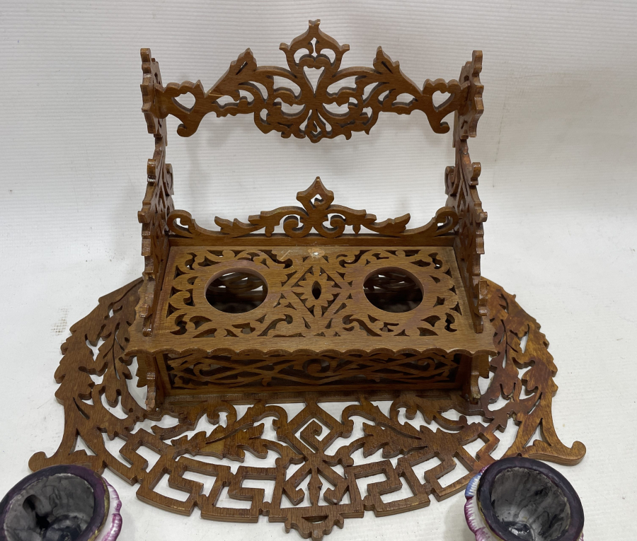 OSMANLI DÖNEMİ ÇOK NADİR TESTERE İŞÇİLİKLİ HOKKA TAKIMI