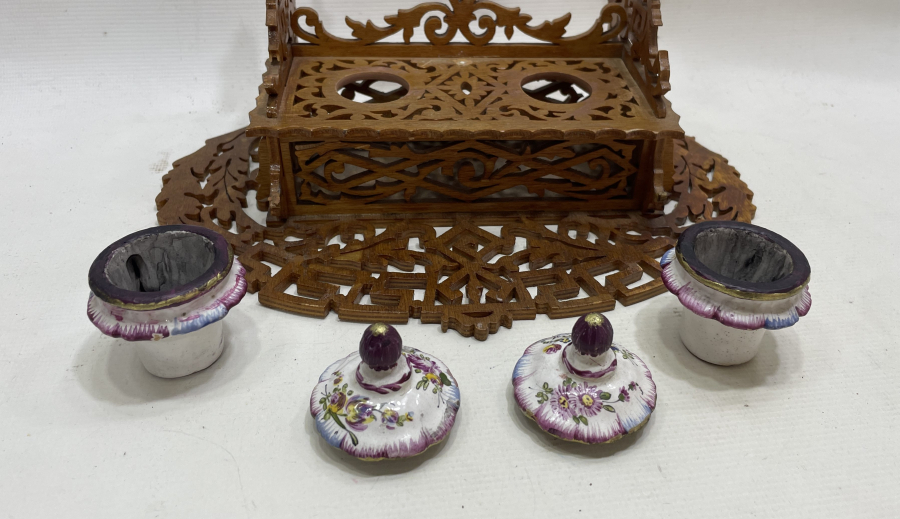 OSMANLI DÖNEMİ ÇOK NADİR TESTERE İŞÇİLİKLİ HOKKA TAKIMI