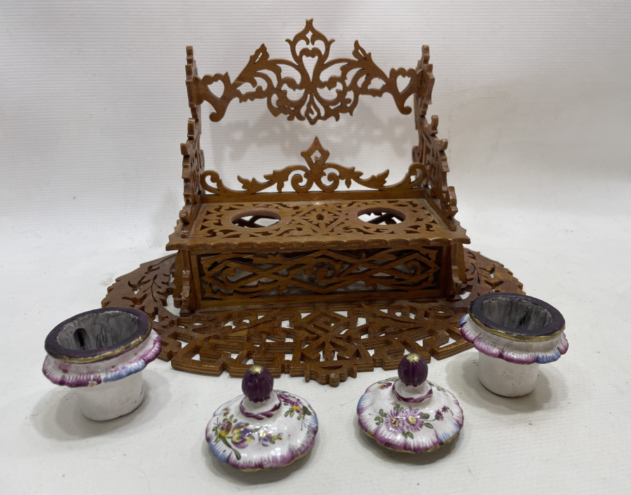 OSMANLI DÖNEMİ ÇOK NADİR TESTERE İŞÇİLİKLİ HOKKA TAKIMI