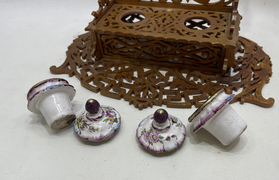 OSMANLI DÖNEMİ ÇOK NADİR TESTERE İŞÇİLİKLİ HOKKA TAKIMI