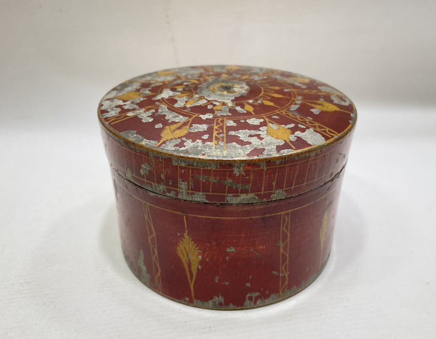 OSMANLI DÖNEMİ EL BOYAMA KAPAKLI TESPİH KUTUSU