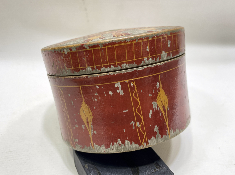 OSMANLI DÖNEMİ EL BOYAMA KAPAKLI TESPİH KUTUSU