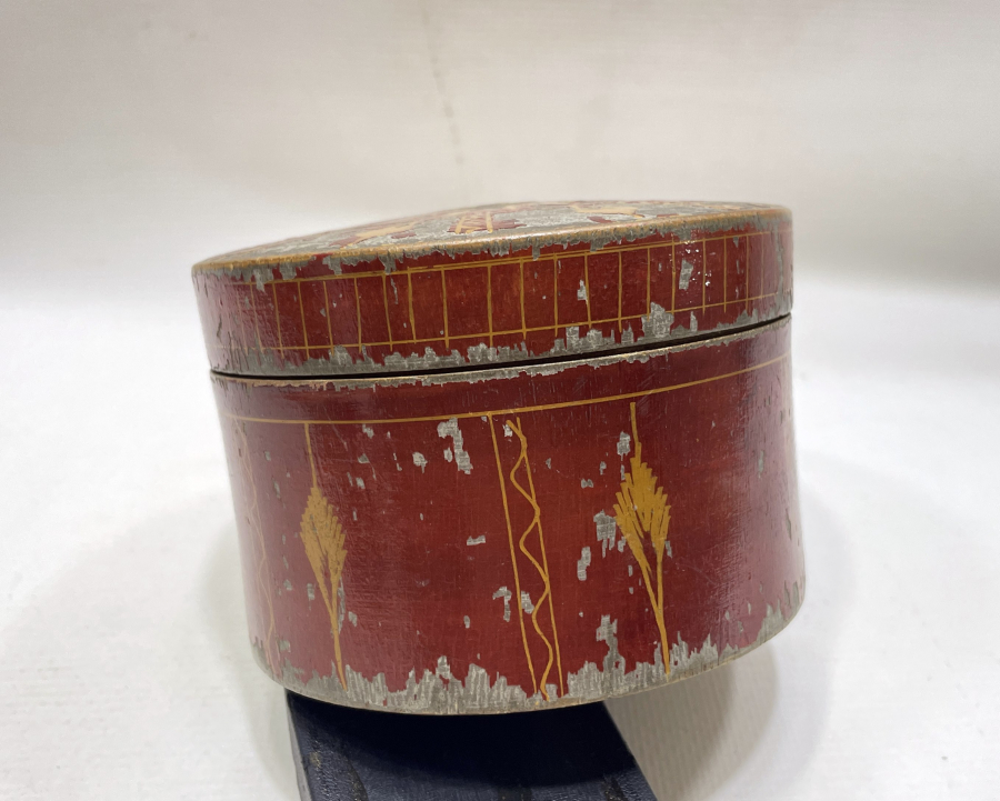 OSMANLI DÖNEMİ EL BOYAMA KAPAKLI TESPİH KUTUSU