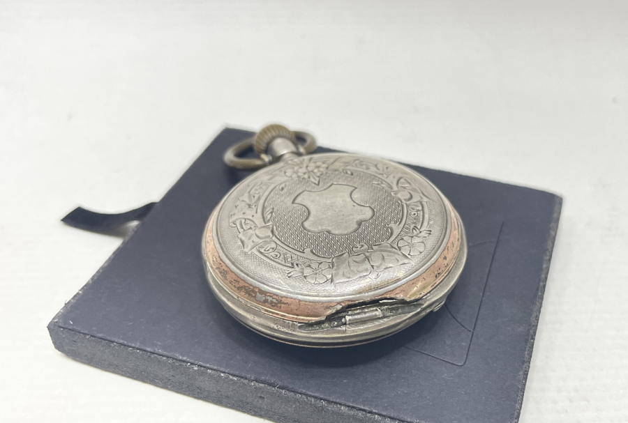 OSMANLI DÖNEMİ İÇİ OSMANLICA YAZILI GÜMÜŞ KASA CEP SAATİ