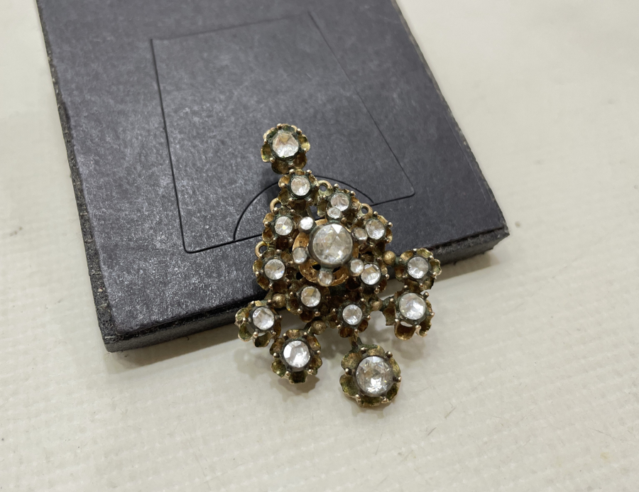 OSMANLI DÖNEMİ ÖZEL YAPIM ELMAS TAŞLI ALTIN KOLYE