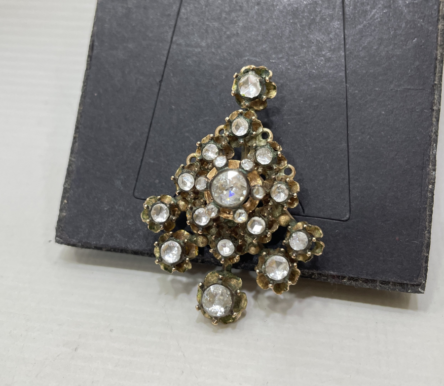 OSMANLI DÖNEMİ ÖZEL YAPIM ELMAS TAŞLI ALTIN KOLYE