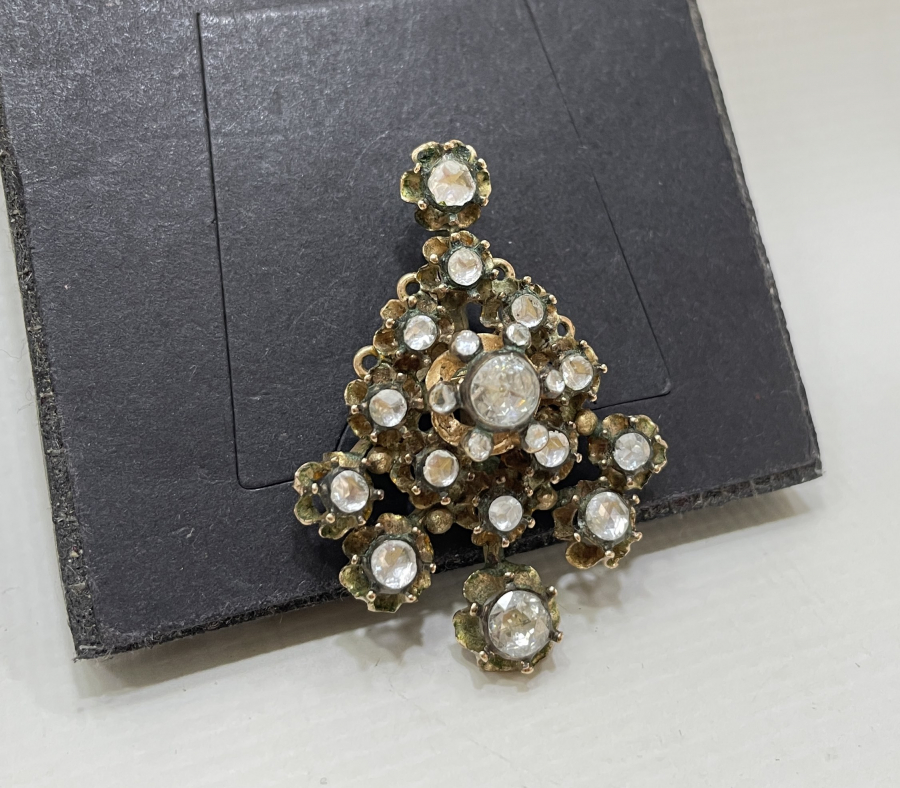 OSMANLI DÖNEMİ ÖZEL YAPIM ELMAS TAŞLI ALTIN KOLYE