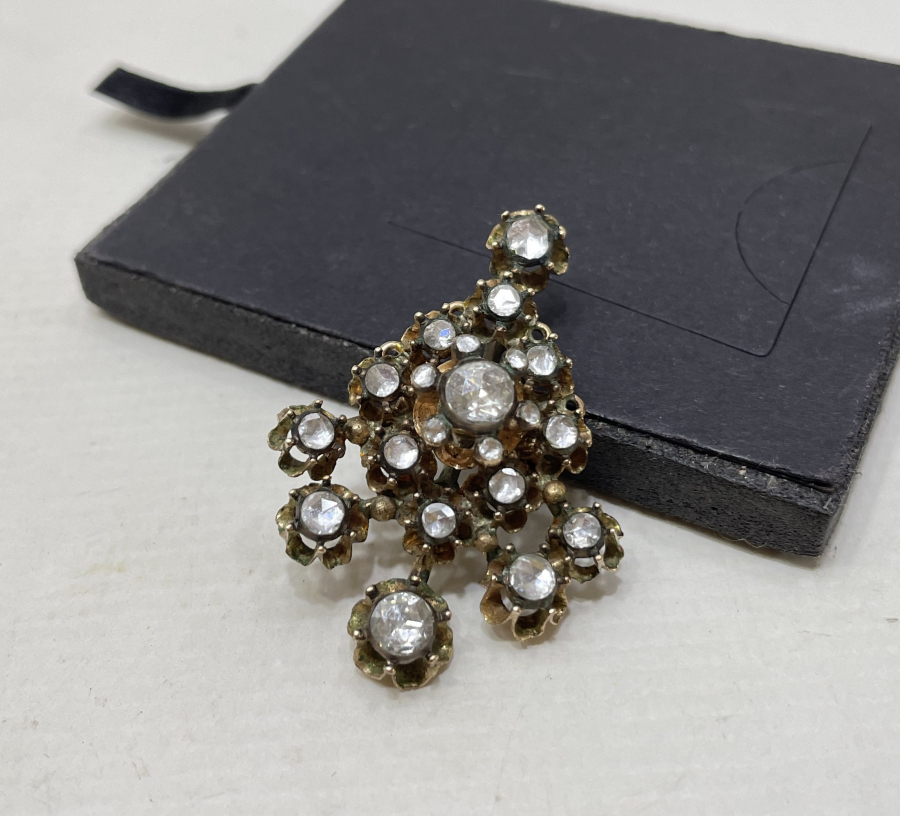 OSMANLI DÖNEMİ ÖZEL YAPIM ELMAS TAŞLI ALTIN KOLYE