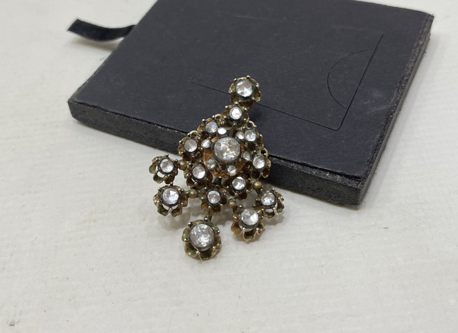 OSMANLI DÖNEMİ ÖZEL YAPIM ELMAS TAŞLI ALTIN KOLYE