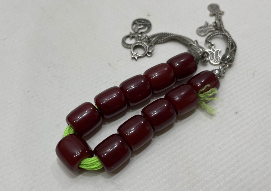 OSMANLI DÖNEMİ SIKMA KEHRİBAR ZAZA TESPİHİ