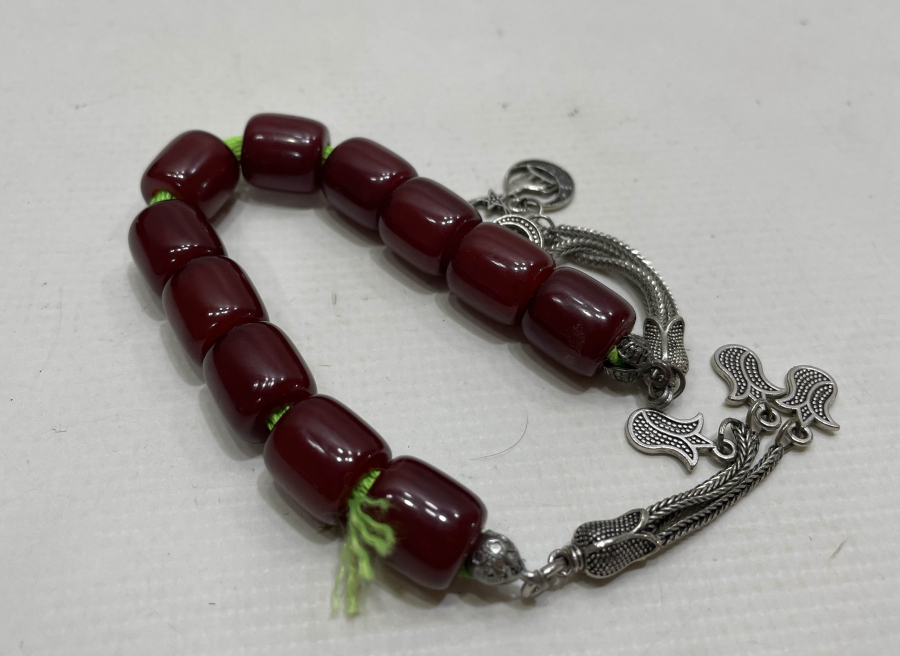 OSMANLI DÖNEMİ SIKMA KEHRİBAR ZAZA TESPİHİ