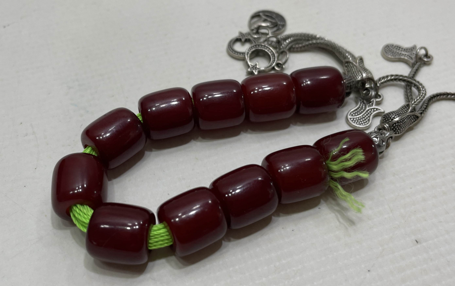 OSMANLI DÖNEMİ SIKMA KEHRİBAR ZAZA TESPİHİ