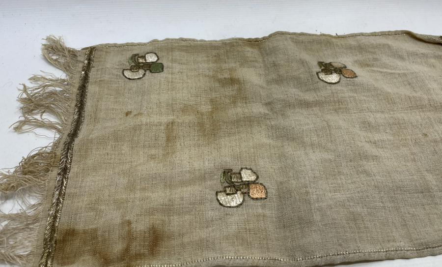 OSMANLI DÖNEMİ SIRMA İŞÇİLİKLİ HAVLU