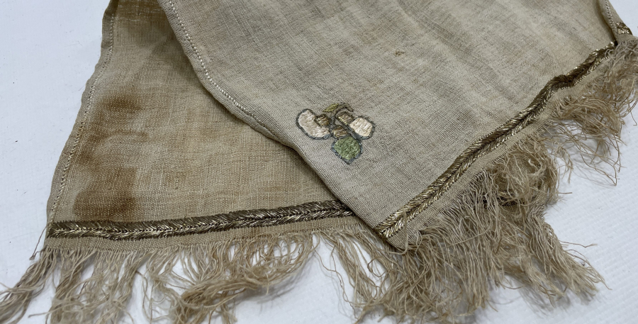 OSMANLI DÖNEMİ SIRMA İŞÇİLİKLİ HAVLU