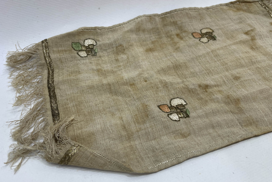 OSMANLI DÖNEMİ SIRMA İŞÇİLİKLİ HAVLU