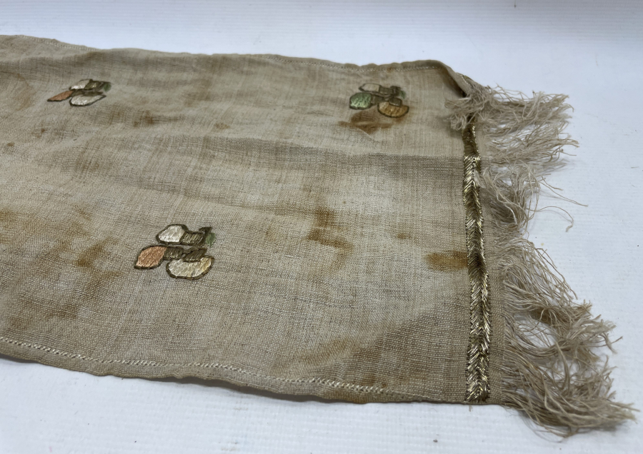 OSMANLI DÖNEMİ SIRMA İŞÇİLİKLİ HAVLU