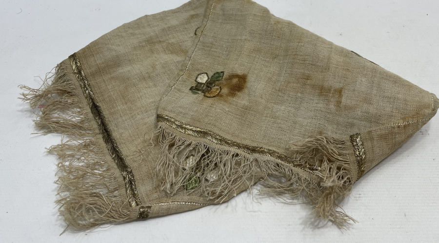 OSMANLI DÖNEMİ SIRMA İŞÇİLİKLİ HAVLU