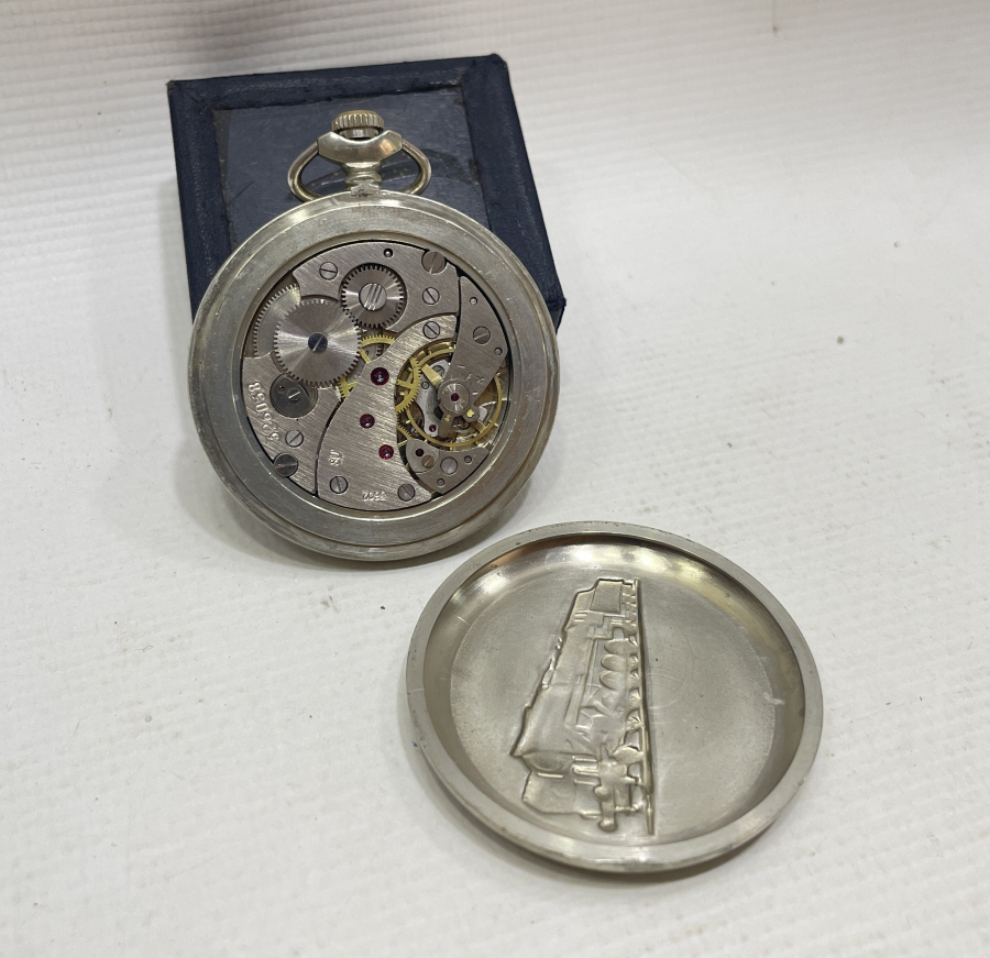 TEPEDEN KURMALI MOLNİJA  MARKA ANTİKA CEP SAATİ