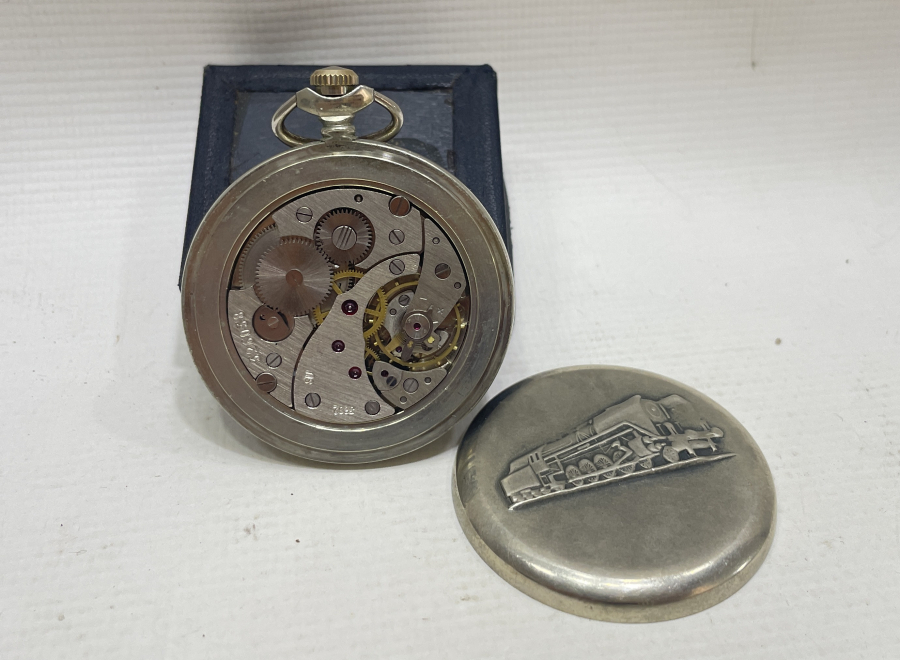 TEPEDEN KURMALI MOLNİJA  MARKA ANTİKA CEP SAATİ