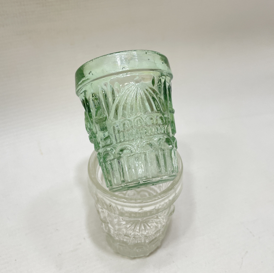 ÜZERİ MESCİD-İ NEBEVİ GÖRSELLİ OSMANLI DÖNEMİ 2 ADET ZEMZEMLİK