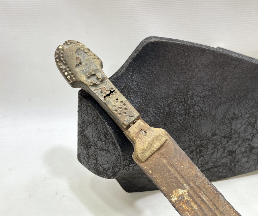 ÜZERİ OSMANLICA BURSA YAZILI OSMANLI DÖNEMİ BURSA İŞİ BÜYÜK BOY ÇERKES KAMASI