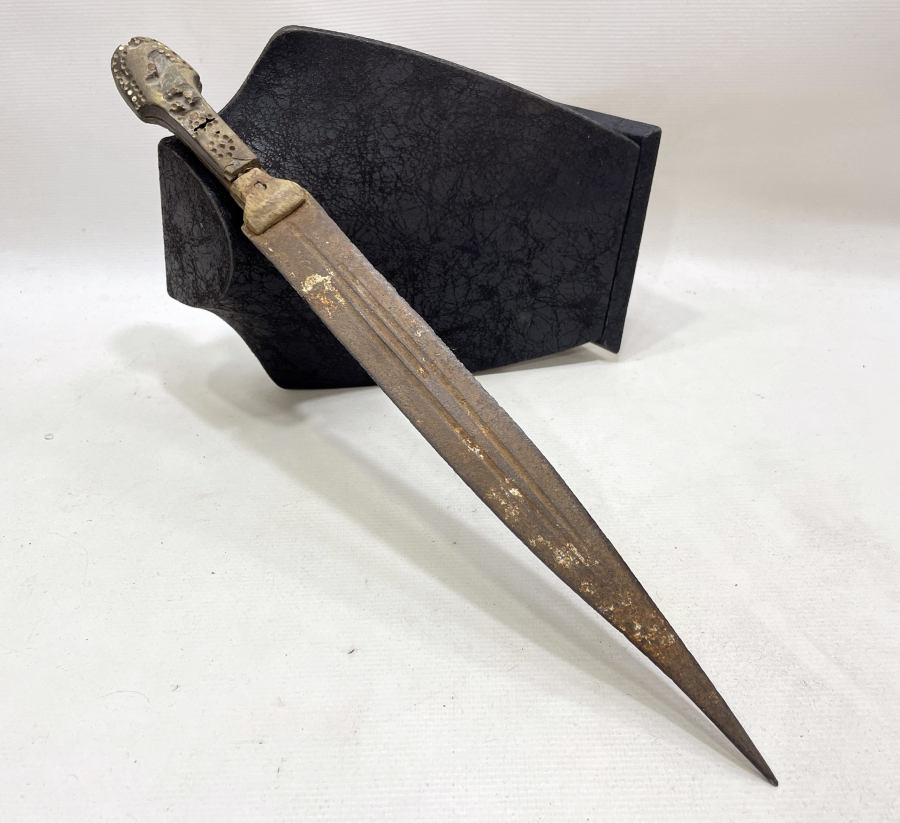 ÜZERİ OSMANLICA BURSA YAZILI OSMANLI DÖNEMİ BURSA İŞİ BÜYÜK BOY ÇERKES KAMASI