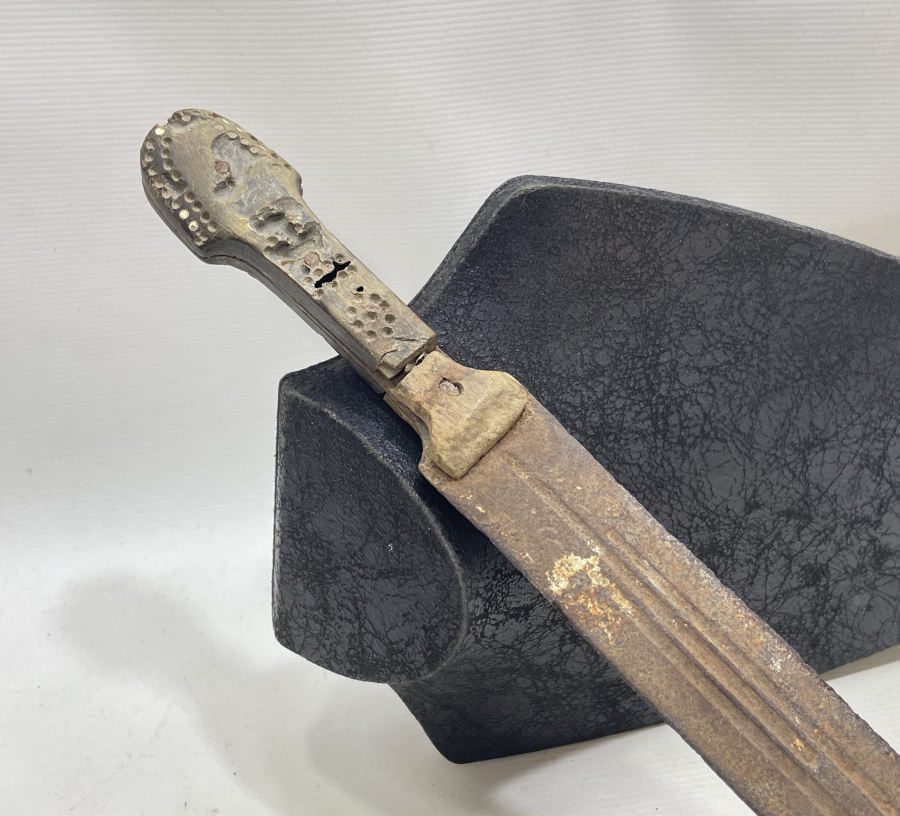 ÜZERİ OSMANLICA BURSA YAZILI OSMANLI DÖNEMİ BURSA İŞİ BÜYÜK BOY ÇERKES KAMASI