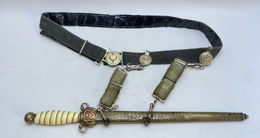 CUMHURİYET BAŞLARI HARP OKULU NADİR SUBAY MEÇİ VE KEMER TAKIMI