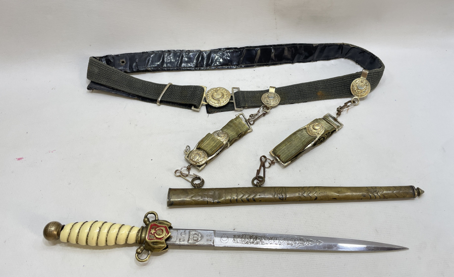 CUMHURİYET BAŞLARI HARP OKULU NADİR SUBAY MEÇİ VE KEMER TAKIMI