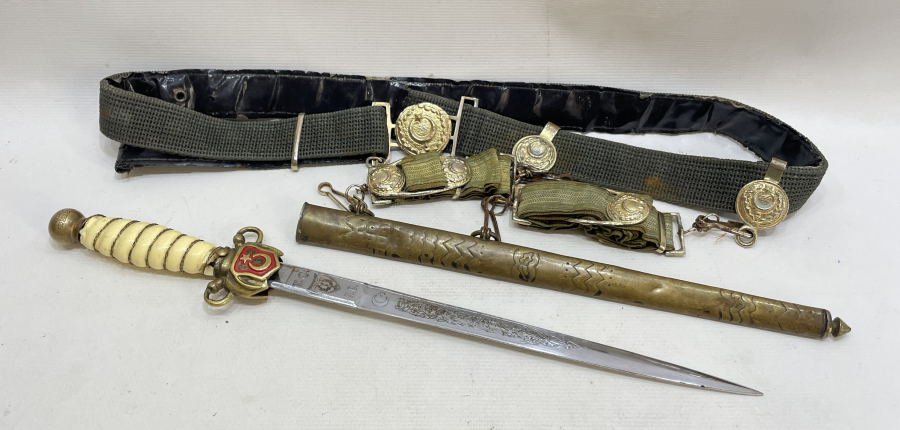 CUMHURİYET BAŞLARI HARP OKULU NADİR SUBAY MEÇİ VE KEMER TAKIMI