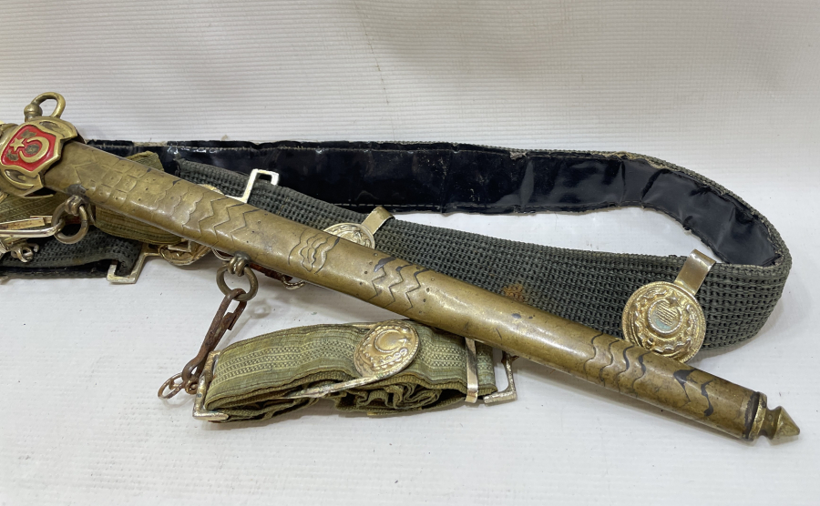 CUMHURİYET BAŞLARI HARP OKULU NADİR SUBAY MEÇİ VE KEMER TAKIMI