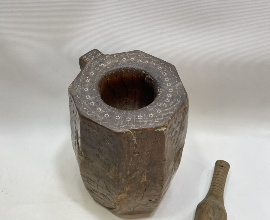 OSMANLI DÖNEMİ EL OYMA BÜYÜK BOY AHŞAP DİBEK