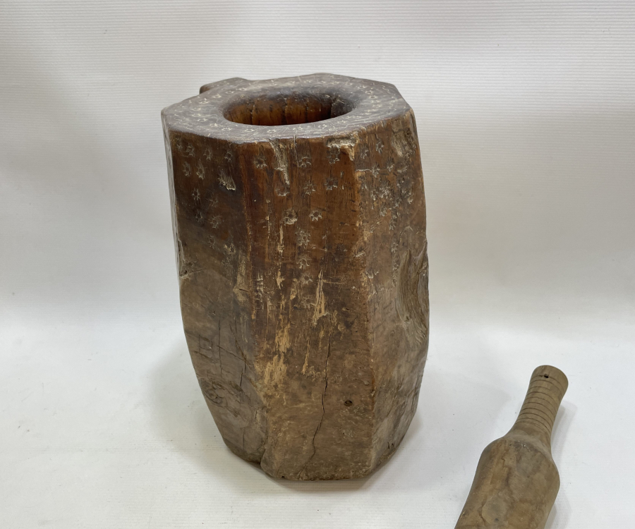 OSMANLI DÖNEMİ EL OYMA BÜYÜK BOY AHŞAP DİBEK