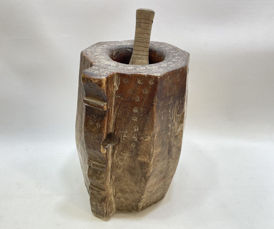 OSMANLI DÖNEMİ EL OYMA BÜYÜK BOY AHŞAP DİBEK