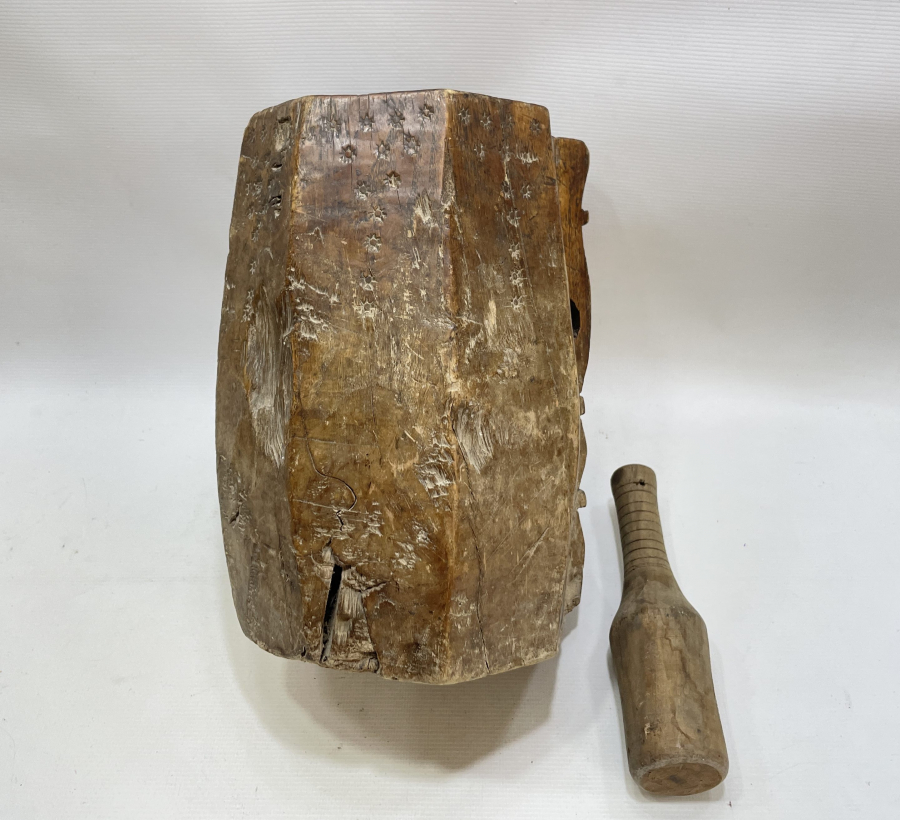 OSMANLI DÖNEMİ EL OYMA BÜYÜK BOY AHŞAP DİBEK