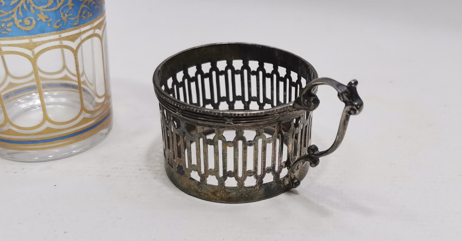 OSMANLI DÖNEMİ GÜMÜŞ BARDAK VE ZARFI