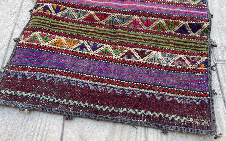 OSMANLI DÖNEMİ NADİR BERGAMA - KOZAK YÖRESİ TUZ HEYBESİ