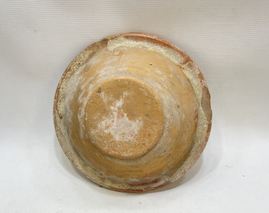 OSMANLI DÖNEMİ SIRLI KINIK TOPRAK TABAK