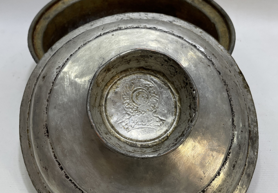 OSMANLI DÖNEMİ ÜZERİ OSMANLICA YAZILI HİLALİ AHMER TENCERE